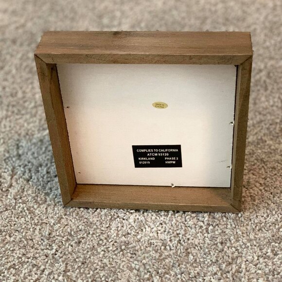 Cream & Wood "Wine" Hanging Sign or to Sit on a Tabletop in other Types of Decor - Picture 4 of 4